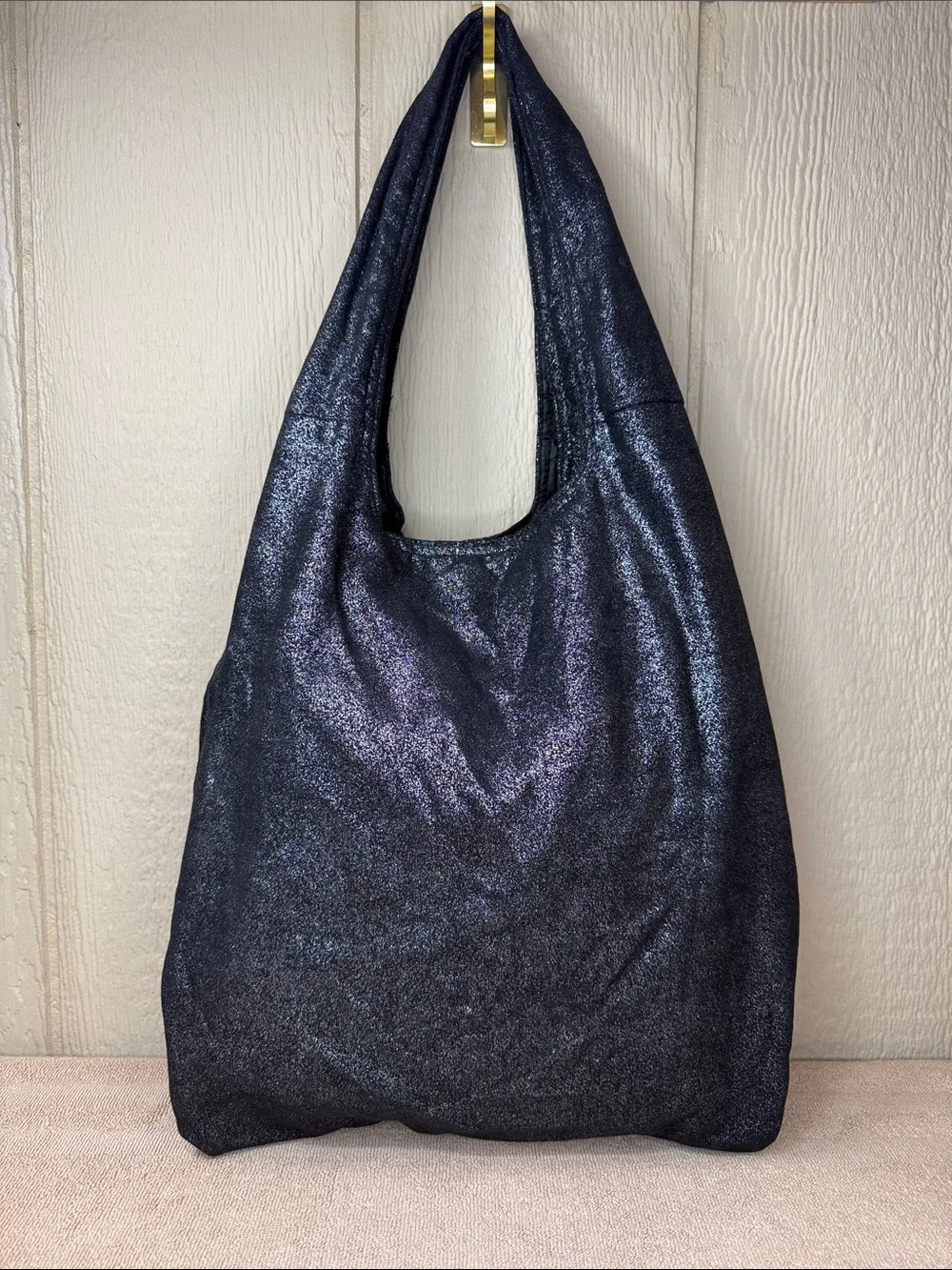 SWEET CAKES Y2K Shimmer Rhinestone Slouchy Hobo Shoulder Bag Starry Night